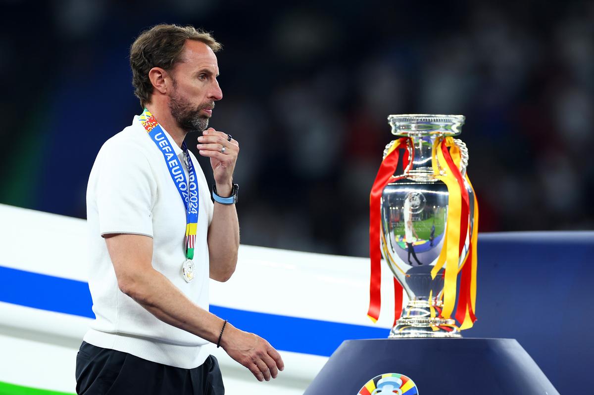 Gareth Southgate levou a Inglaterra a duas finais europeias e às semifinais da Copa do Mundo de 2018. Gareth Southgate levou a Inglaterra a duas finais europeias e às semifinais da Copa do Mundo de 2018.