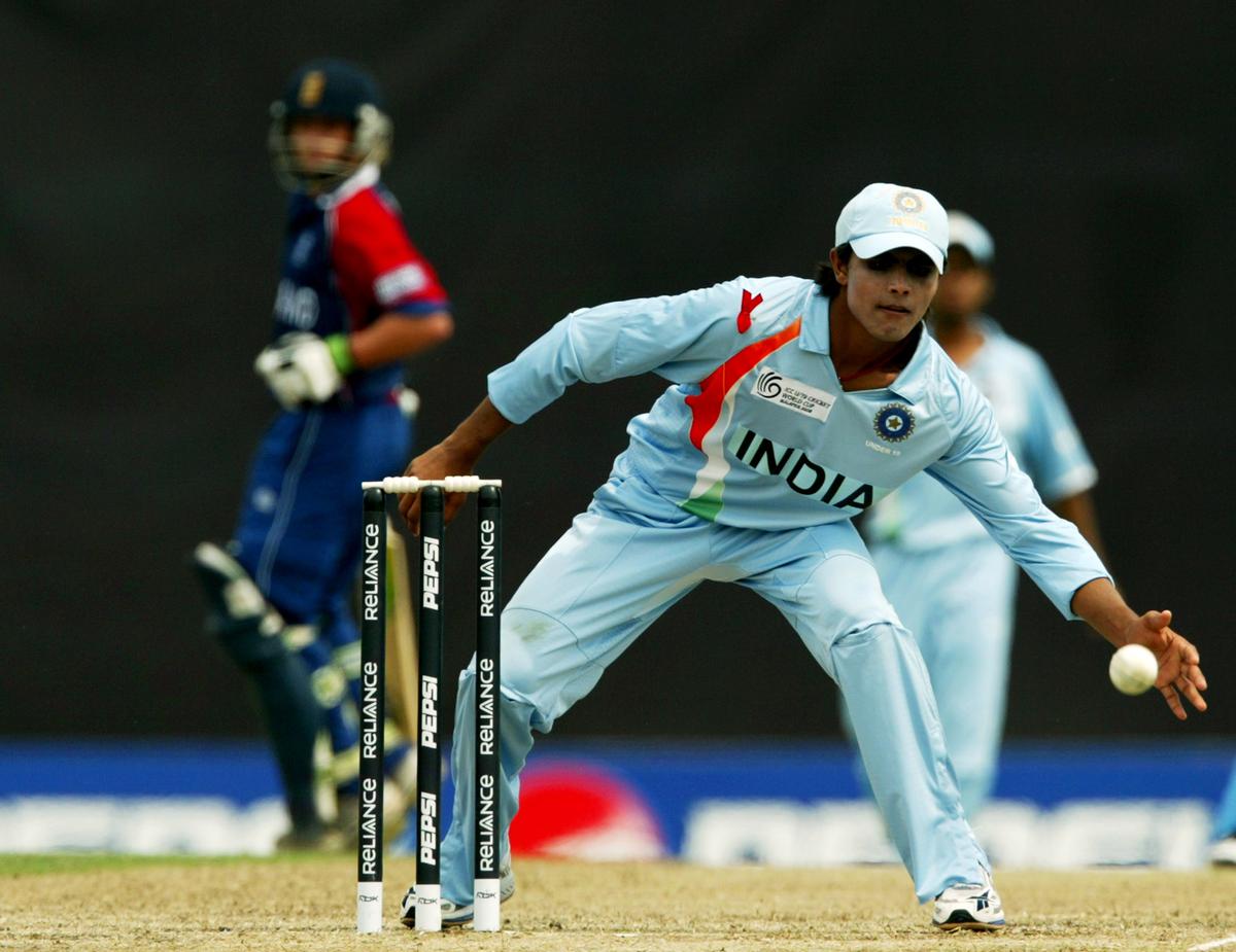 Ravindrasinh Jadeja attempts a run out against England during the ICC U/19 Cricket World Cup quarter finals match between India and England held at the Kinrara Cricket Oval on February 24, 2008 in Kuala Lumpur, Malaysia. 