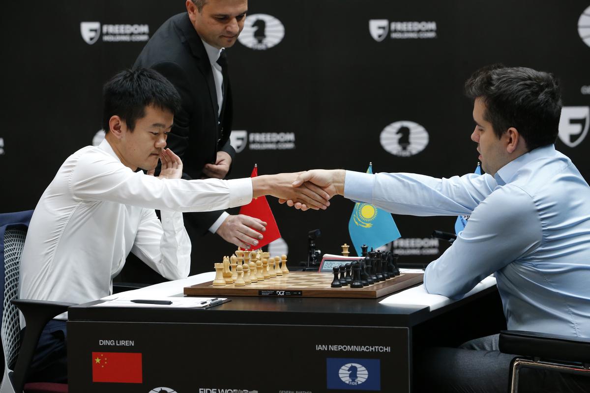 Ding freezes in chess world title battle as Nepomniachtchi regains