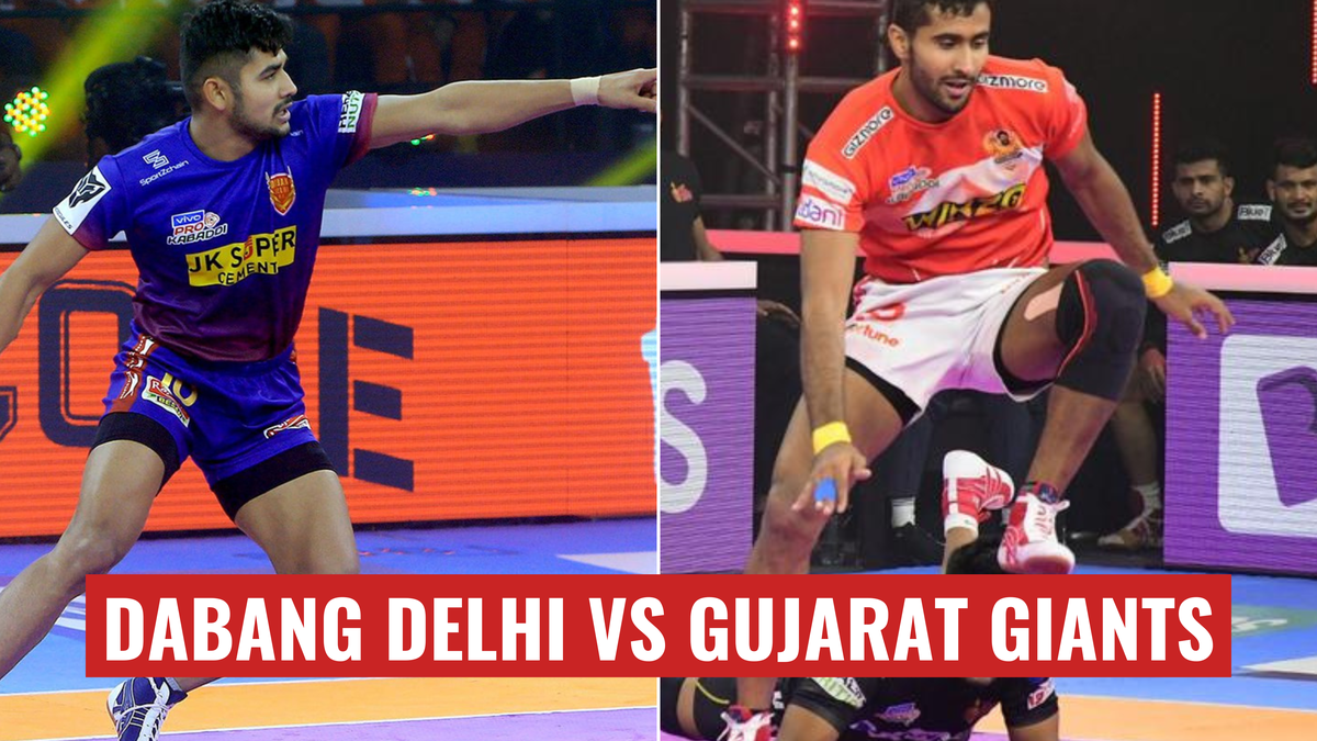 Pro Kabaddi 2022 Live Highlights: Dabang Delhi 53-33 Gujarat Giants - Naveen fastest to 700 raid points in Delhi’s 20-point thrashing of Gujarat