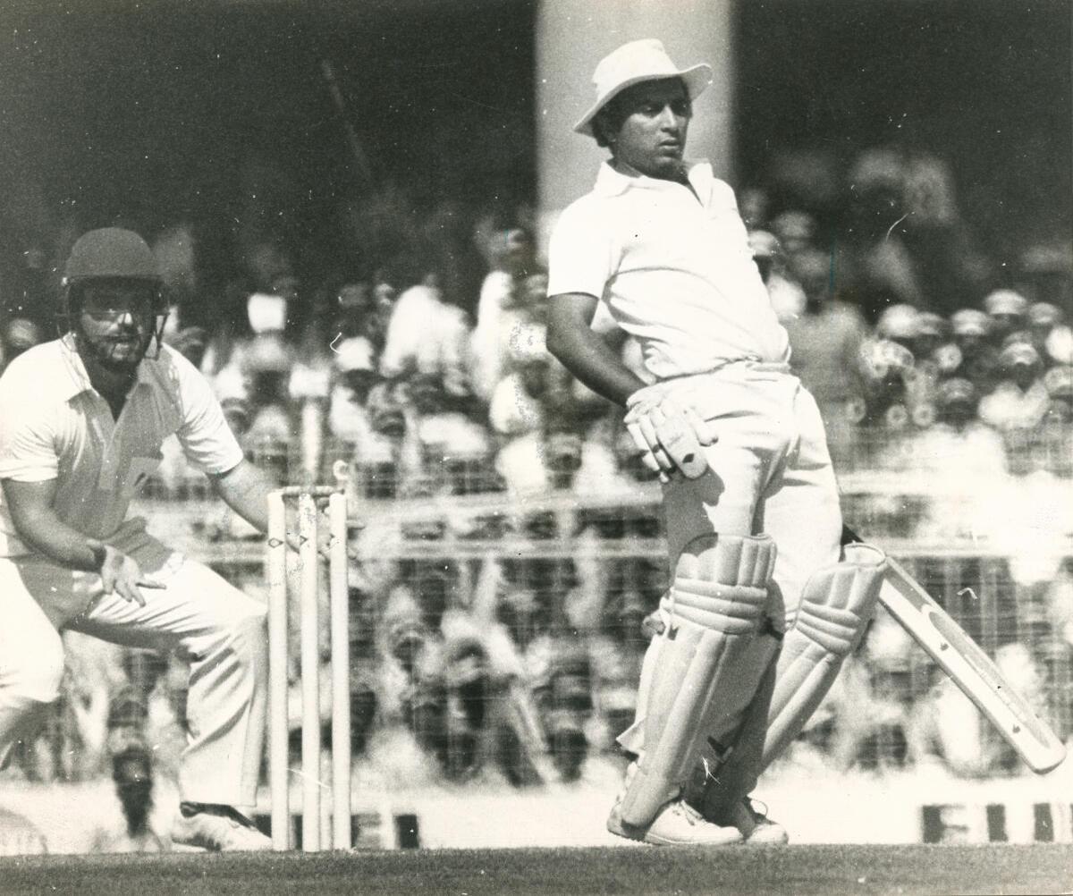 Gavaskar scored an unbeaten 127 against Pakistan and became the first Indian to carry the bat in Tests. 