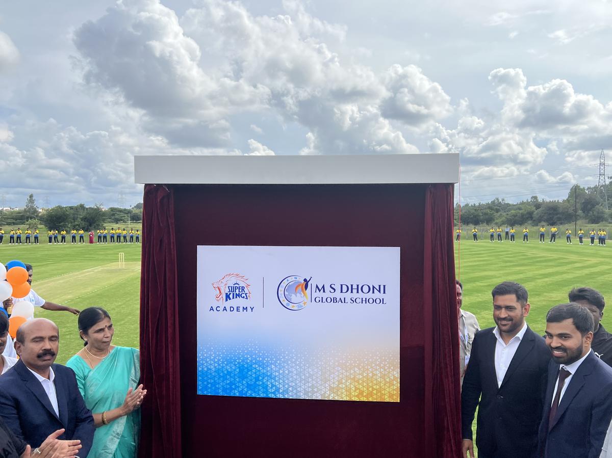 MS Dhoni inaugurates Super Kings Academy in Hosur - Sportstar