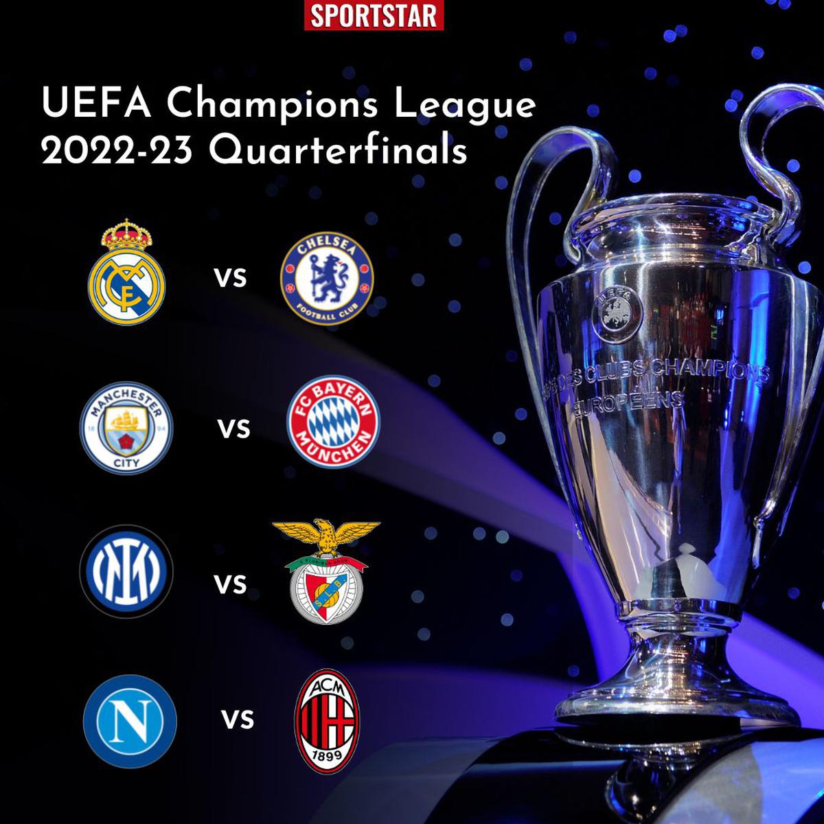 Merrybet sur X : Place bets on the #UCL quarterfinals draw at