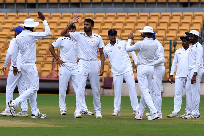 Ranji Trophy: Sharath, Gowtham take Karnataka to 304, Kaverappa reduces ...