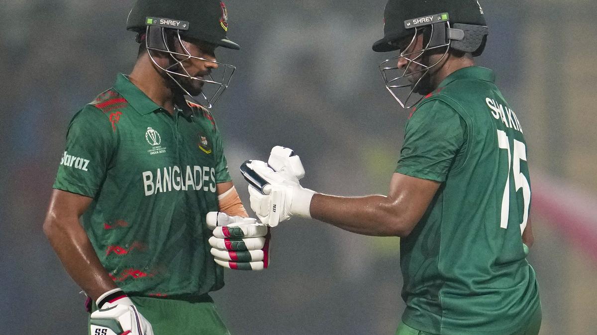 BAN vs SL LIVE score, ICC World Cup 2023 updates Shakib, Shanto shine