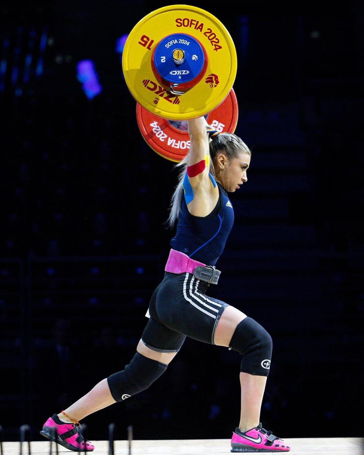 Romania’s Mihaela Valentina Cambei has the mark set at 205kg and will be one of Mirabai’s strongest contenders at the 2024 Games.