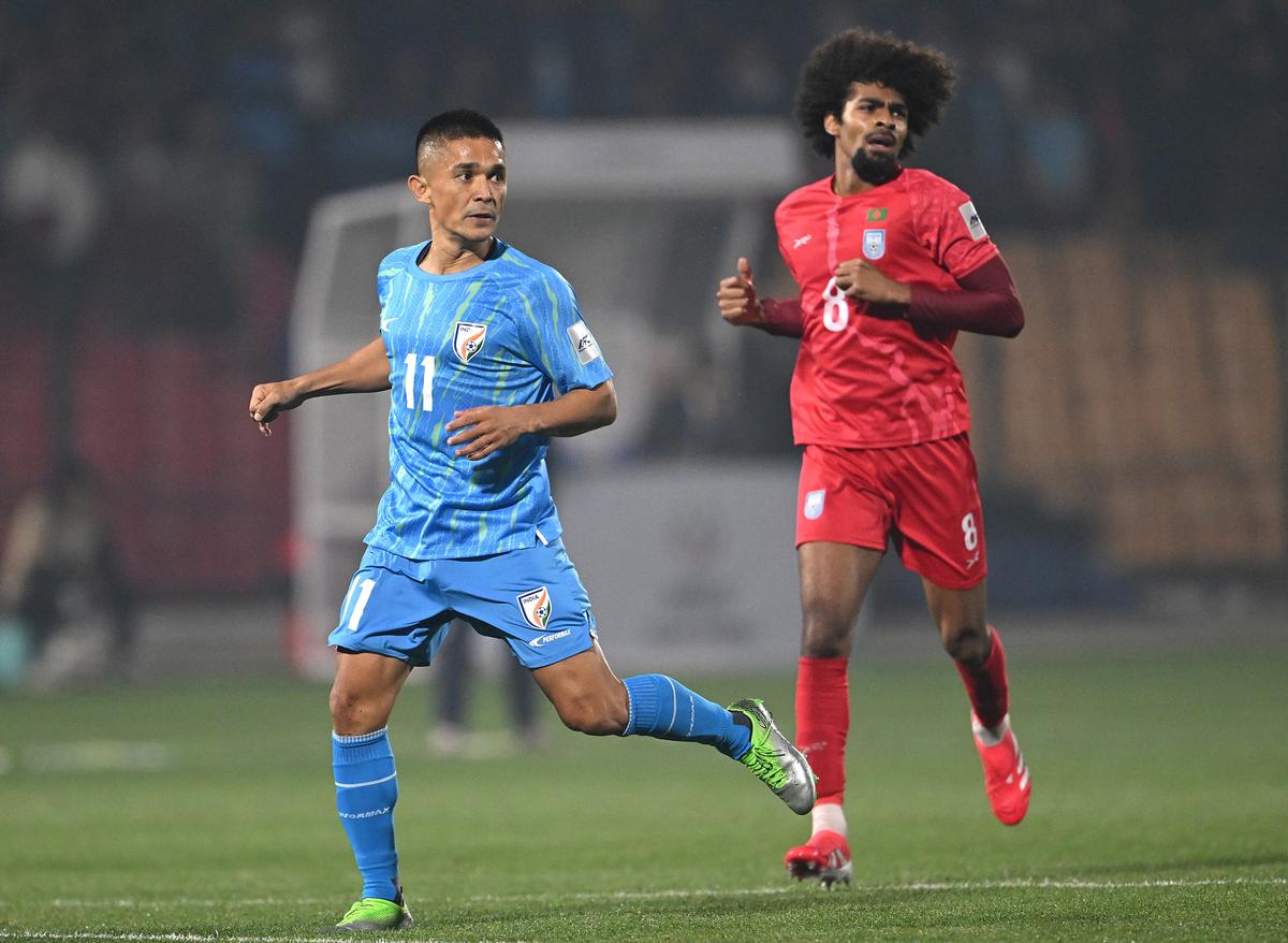 Sunil Chhetri nemohol po odchode do dôchodku skórovať alebo pomôcť pri konkurenčných zápasoch.