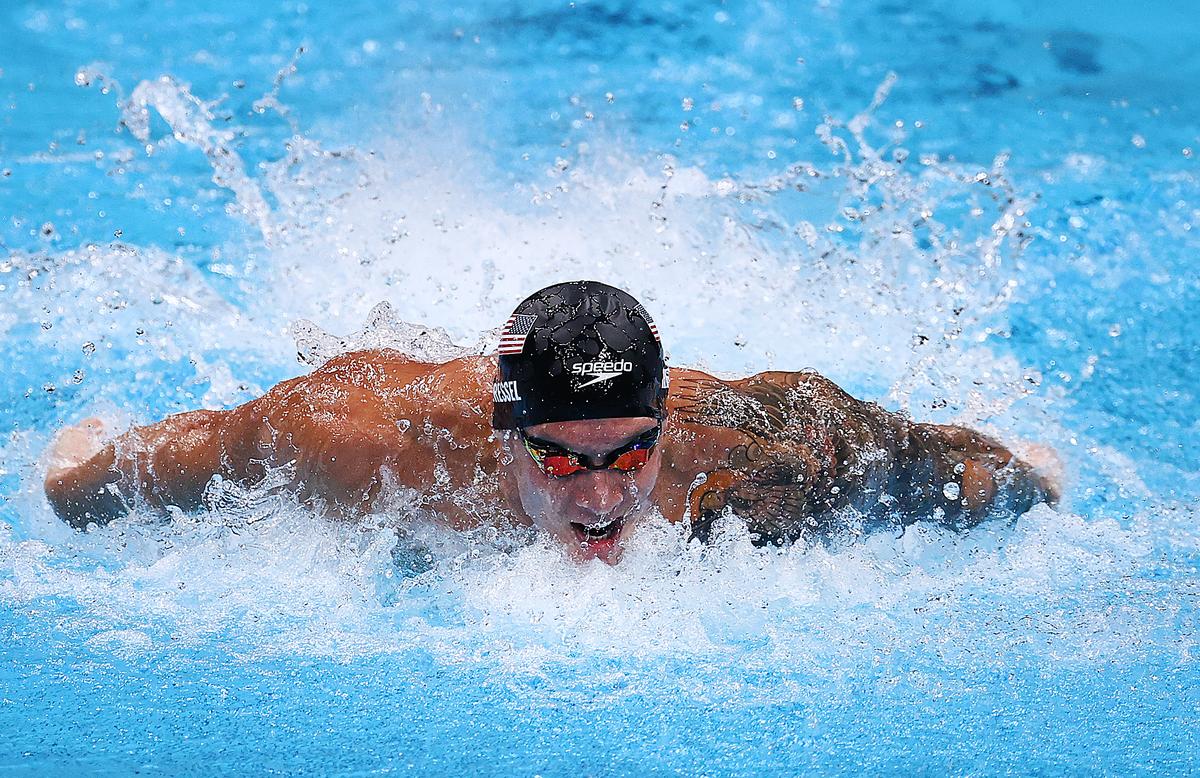 Caeleb Dressel broke his own world record in the men’s 100m butterfly event at the 2020 Tokyo Olympics