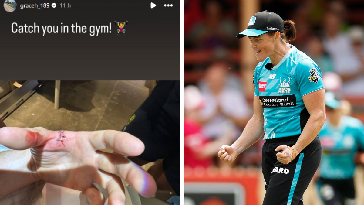 WBBL 11: Grace Harris splits webbing, carries on with taping in viral clip