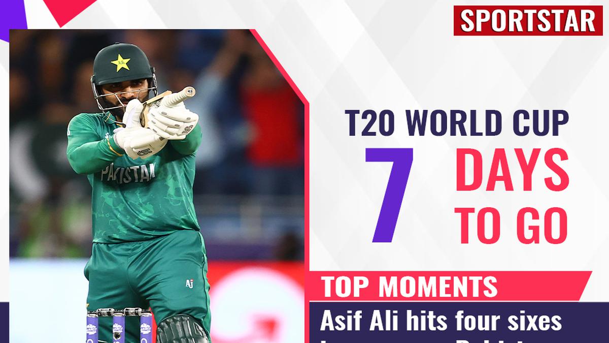 T20 World Cup, 7 days to go: Top moments - Asif Ali smashes four sixes in one over as Pakistan denies Afghanistan upset win