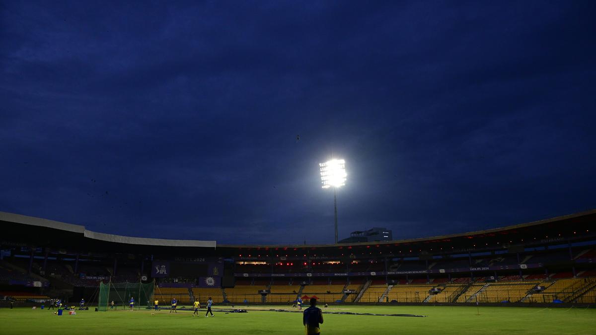 RCB vs CSK Bengaluru weather forecast live updates: Sunny morning but 90% chance of evening showers