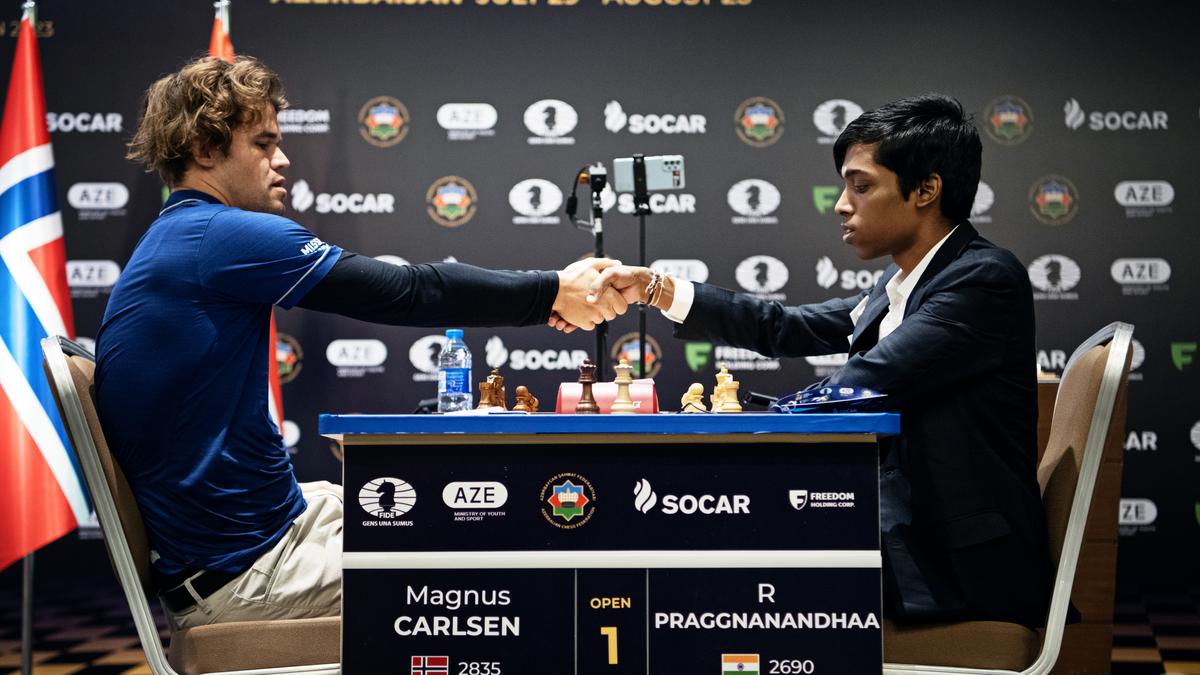 Chess World Cup: Praggnanandhaa vs Carlsen 2nd game ends in draw