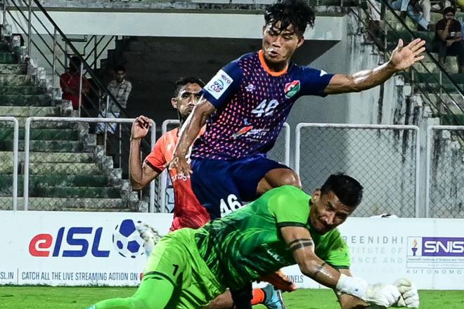RoundGlass Punjab’s goalkeeper Kiran Chemjong was the player-of-the-match against Sreenidi Deccan, wherein his performance secured Punjab’s first and only win in the tournament.