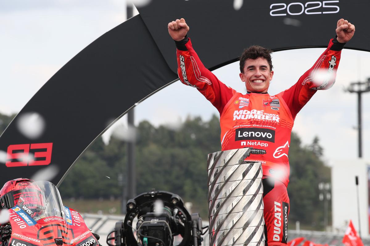 Spain’s Marc Marquez won his seventh MotoGP world championship title this season, ending a six-year drought during which he also had a serious crash on the track.