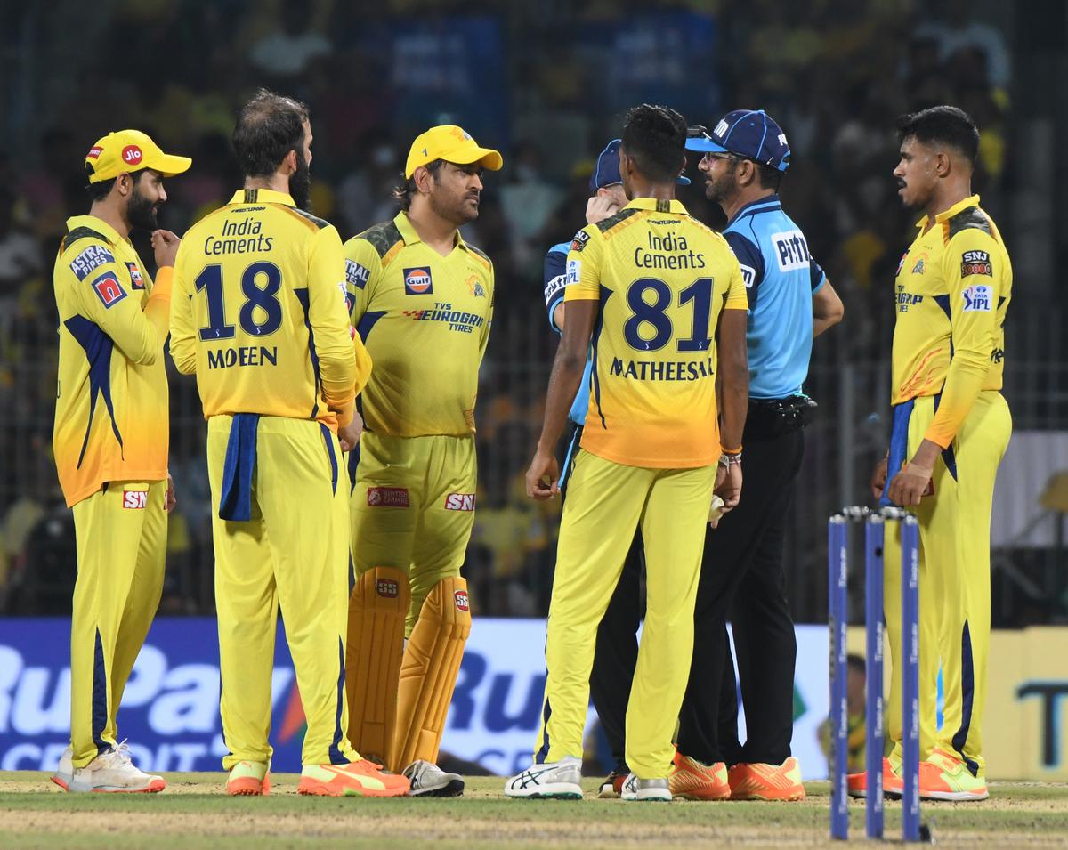 Lucky escape: The delay in resumption meant CSK had to endure the in-match penalty for having started the final over after the cut-off time. However, the franchise escaped a financial penalty.