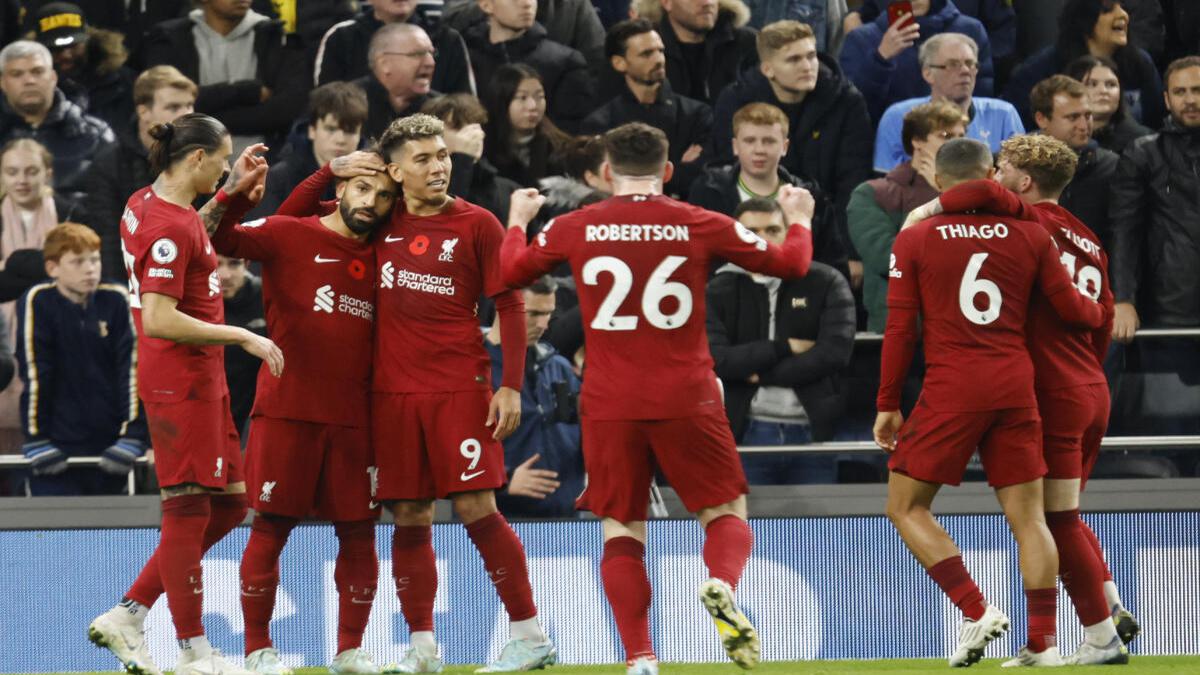 Liverpool’s Salah scores brace to defeat battling Spurs