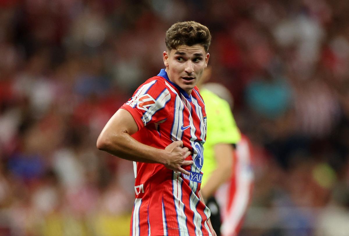 Atletico Madrid’s Julian Alvarez.