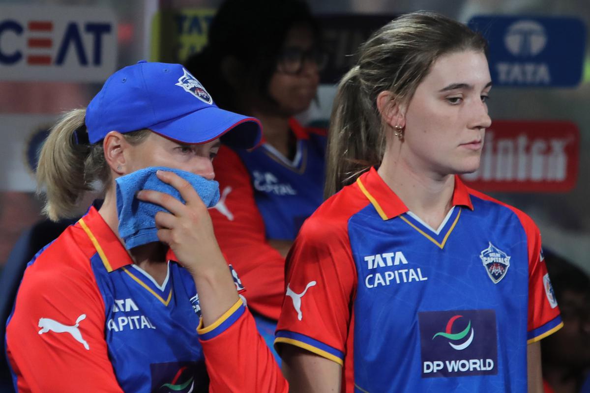 After the customary handshakes, she quietly walked back to the dugout. While all eyes were on the girls in red, black and gold, Meg Lanning had quickly pulled a blue towel to her face. 