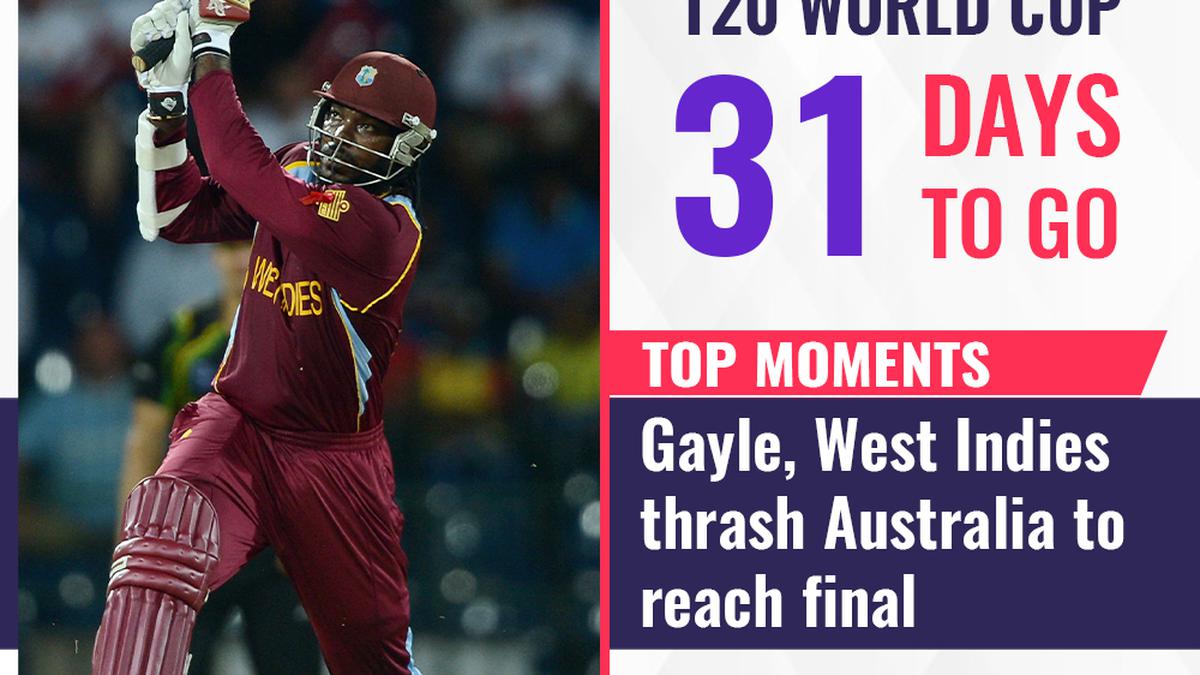 T20 World Cup, 31 days to go: Top moments - Gayle, West Indies thrash Australia to reach final