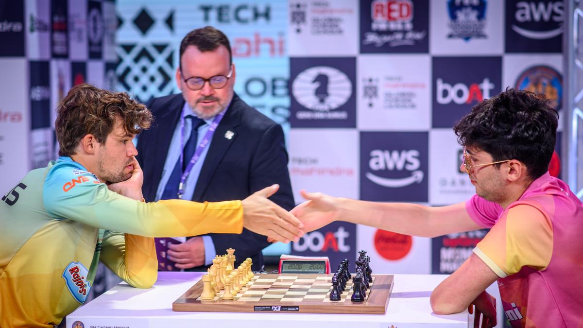 Global Chess League 2024: Carlsen loses on time against Firouzja; Triveni  Continental Kings defeats Alpine SG Pipers 17-4 - Sportstar