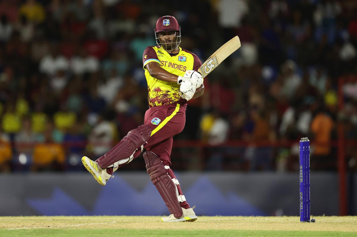 Johnson Charles of West Indies in action against Afghanistan. 