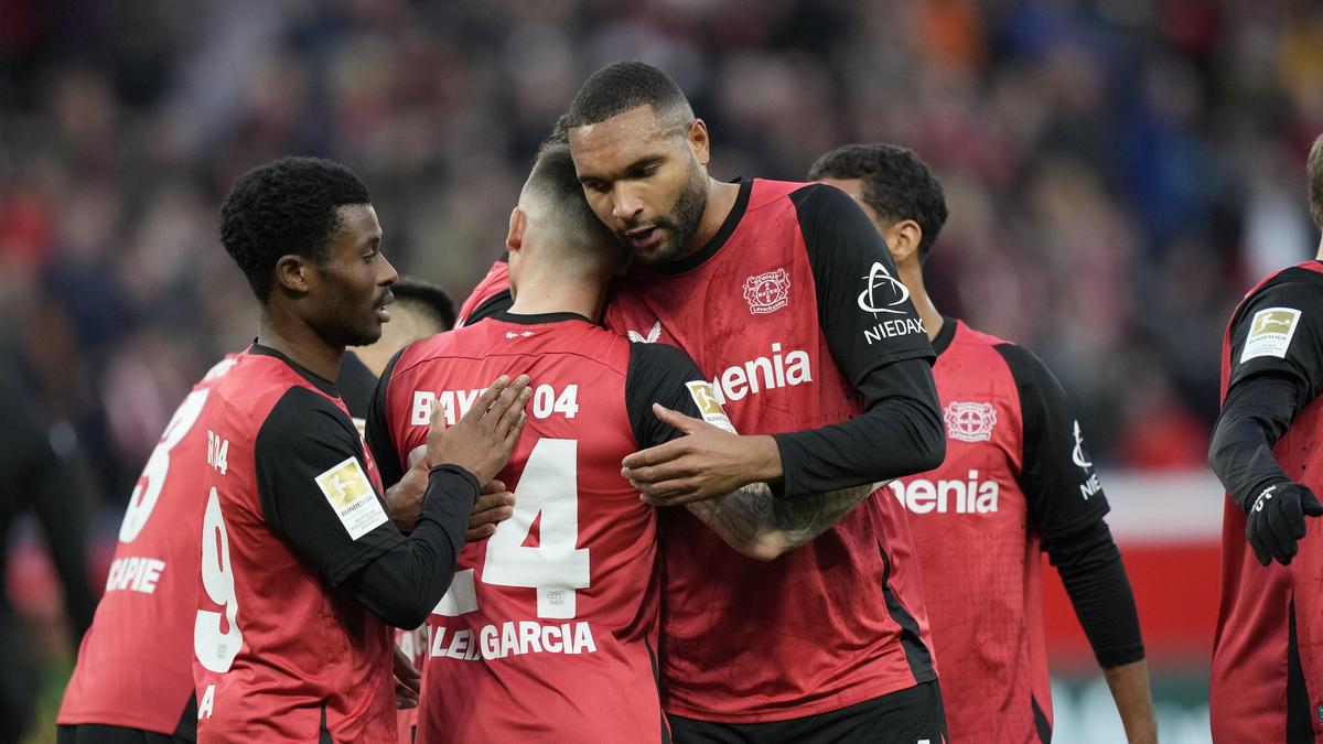 Bundesliga champion Leverkusen edges past St Pauli 2-1