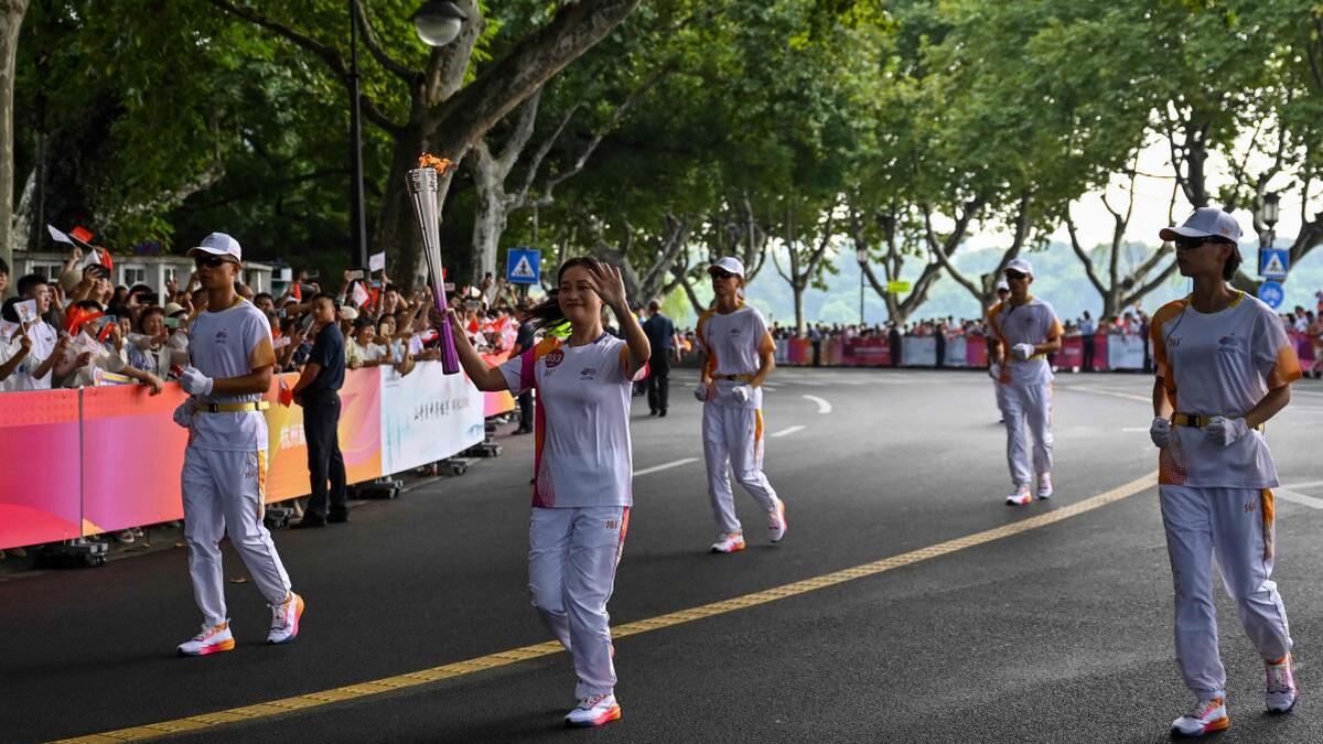 Asian Games 2022: Thousands turn out for launch of torch relay in Hangzhou