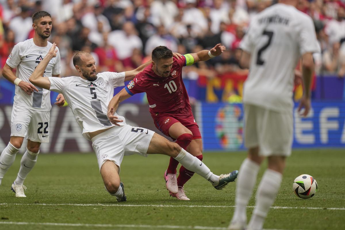 Slovenia vs Serbia highlights in pictures, Euro 2024: Real-time photo