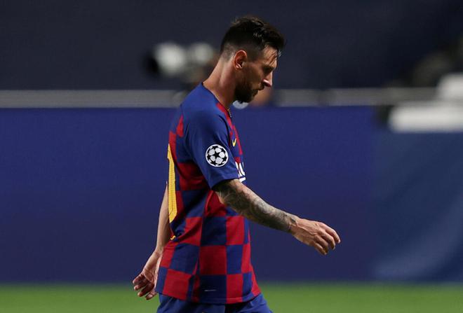 Messi suffered one of his most humilating defeats in a 8-2 loss to Bayern.