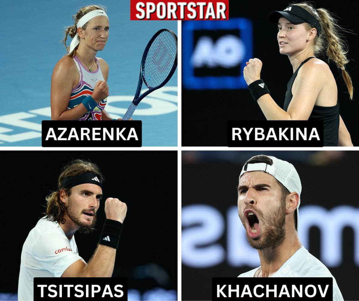 Australian Open 2023 HIGHLIGHTS, Quarterfinals Rybakina, Azarenka, Khachanov and Tsitsipas through to semis