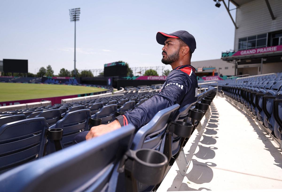 USA skipper 31-year-old Monank Patel recently unveiled the USA cricket jersey before the Houston Astros baseball game started against the Los Angeles Angels. 