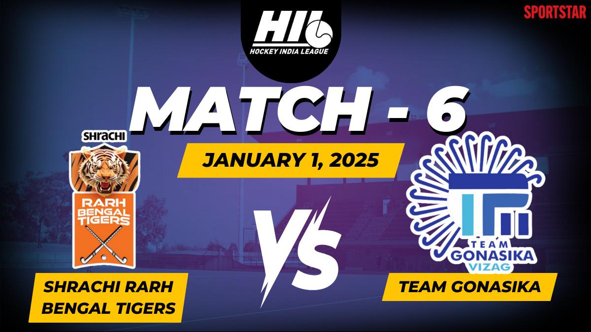 Shrachi Rarh Bengal Tigers vs Team Gonasika LIVE updates, HIL 2024-25: Preview, Score, SRBT v GSKA, Match starts at 8:15 PM IST