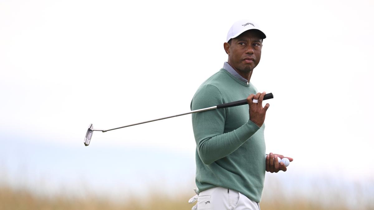 Tiger Woods plays 18 holes at Royal Troon ahead of final major of 2024