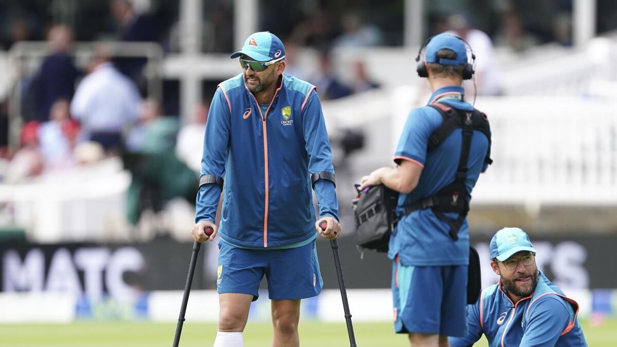 Injured Lyon out of second Ashes Test at Lord’s further participation in doubt