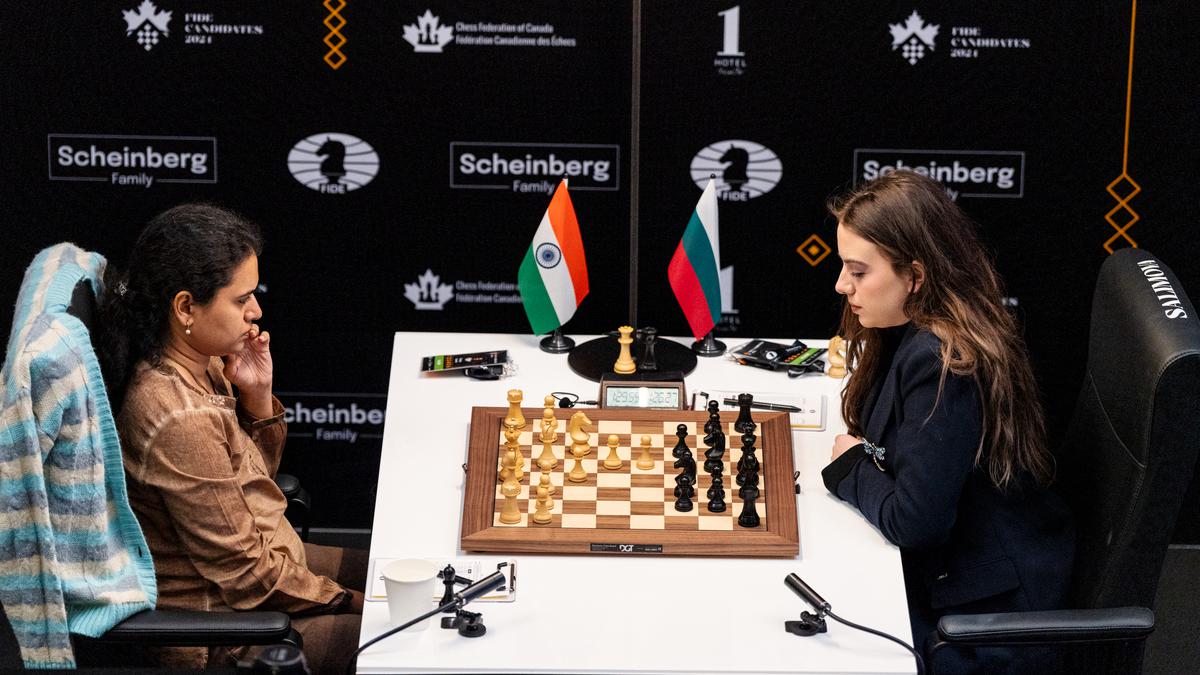 Candidates 2024: Koneru Humpy beats Nurgyul Salimova; Vaishali gets better off Goryachkina in round 11