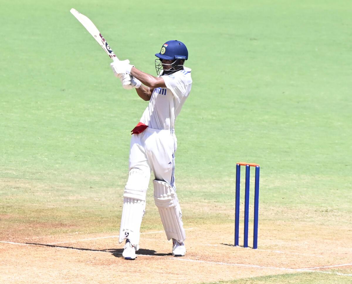FILE PHOTO: India’s Vihaan Malhotra in action during a Youth Test against Australia U-19 at Chepauk Stadium in Chennai. 