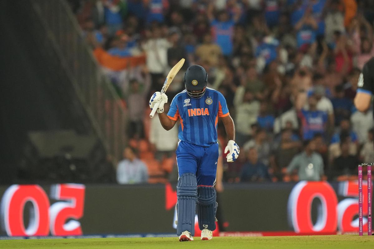 Sanju Samson top-scored for India in its last three matches against the West Indies, England and New Zealand.