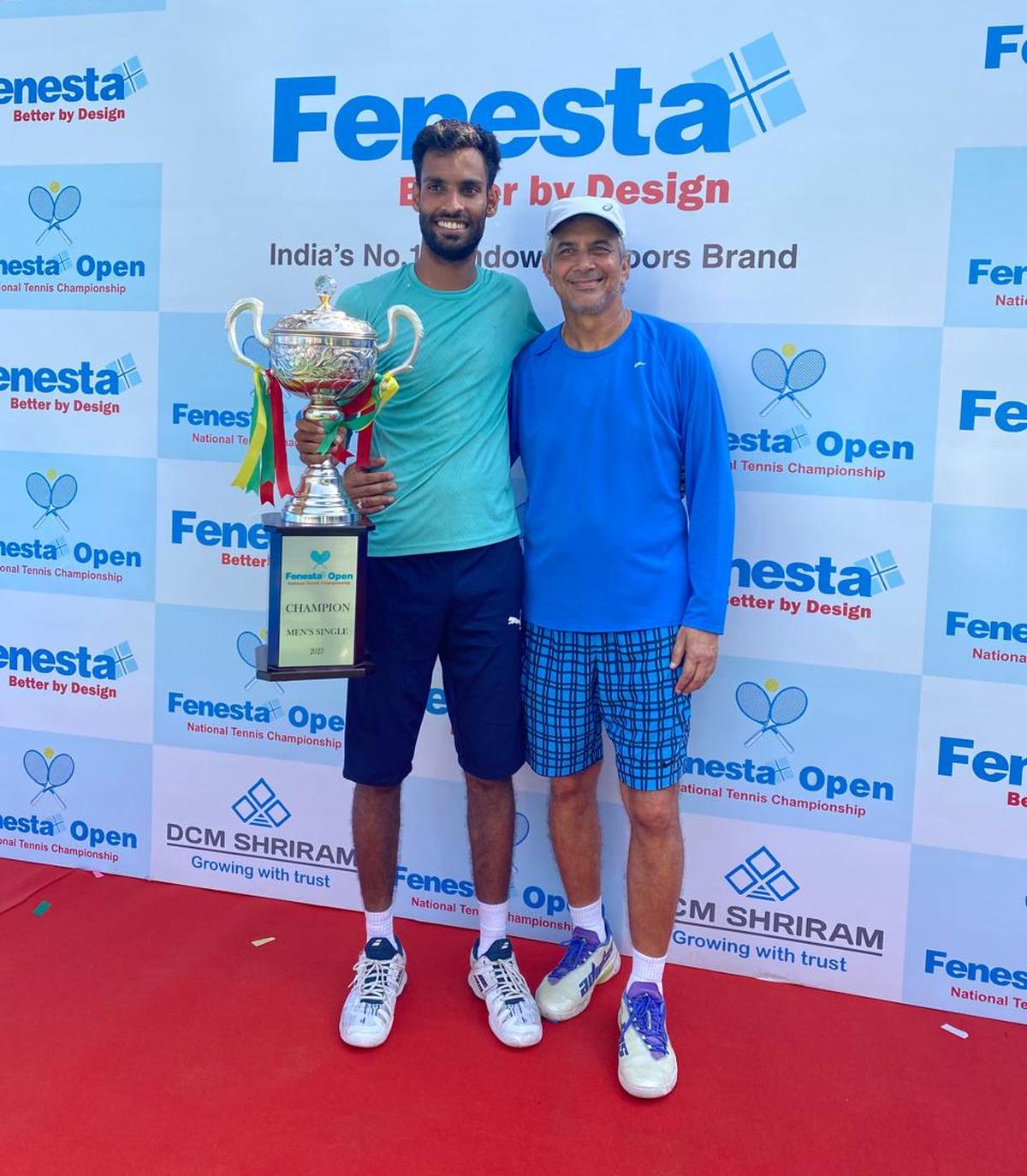 Siddharth Vishwakarma and his coach Ratan Sharma, who he dubs his “godfather”.