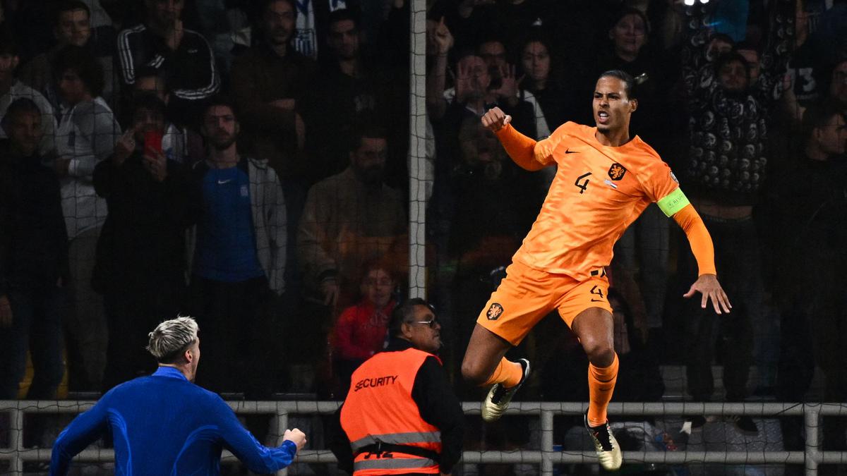 Euro 2024 qualifiers: Van Dijk scores in Netherlands 1-0 win over Greece