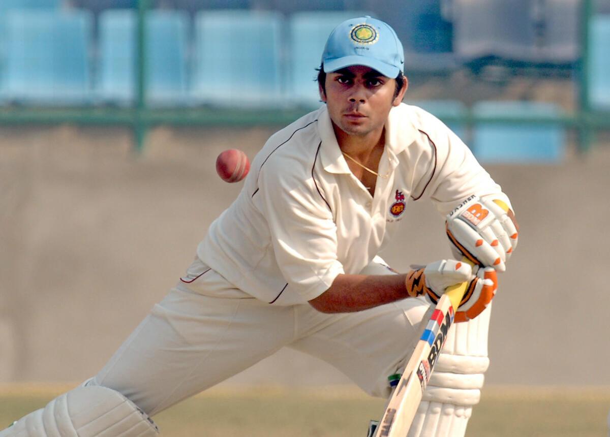 FILE PHOTO: Virat Kohli made his First Class debut in 2006 for Delhi. 
