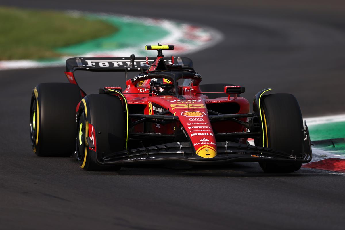F1 Italian Grand Prix Sainz fastest for Ferrari on his birthday at Monza