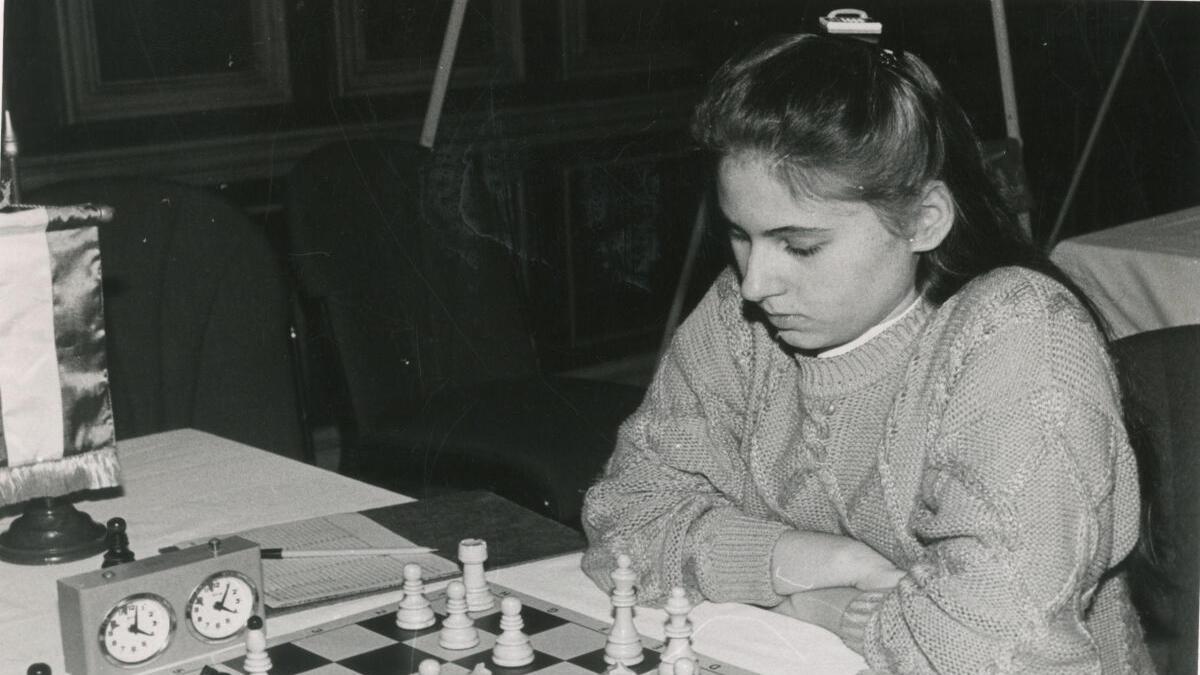 Judit Polgár at an International Chess Competition in New York