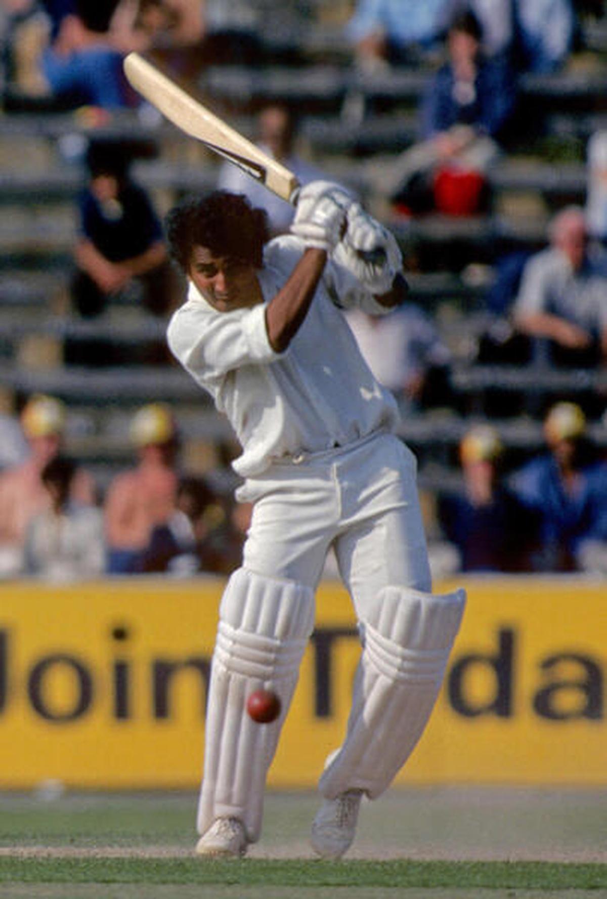 Gavaskar during his 221-run knock against England at the Oval. 