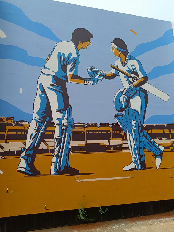 An artistic tribute to India’s and Tamil Nadu’s cricketing legacy