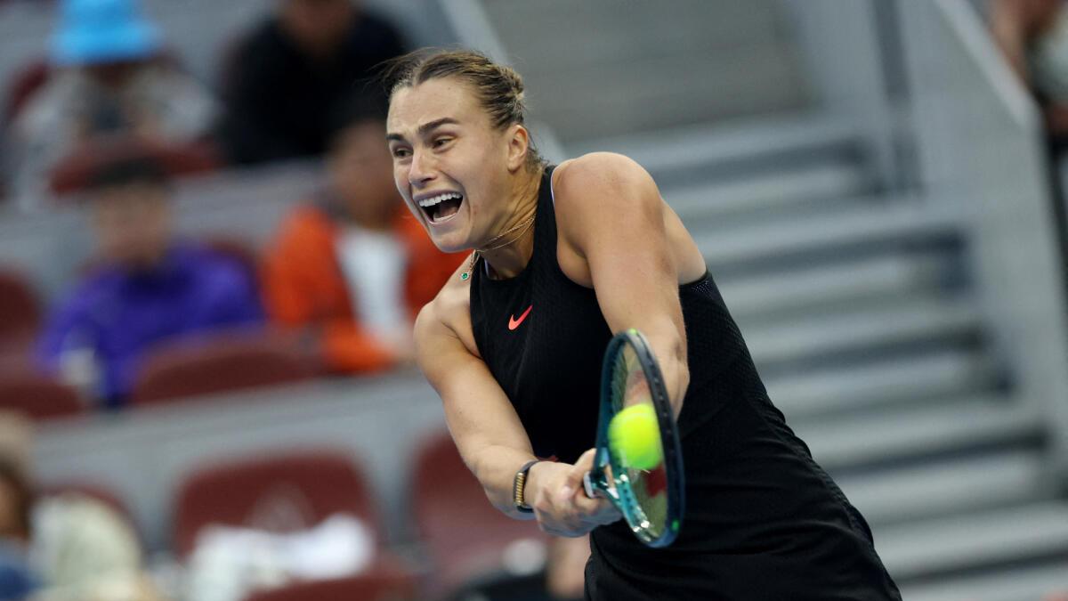 China Open: Top seed Sabalenka stunned by Muchova in quarterfinals