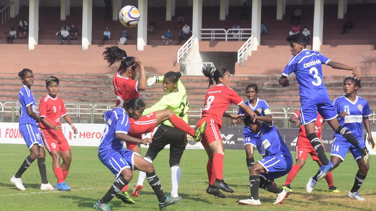 National Games 2022, October 10 HIGHLIGHTS: Manipur wins women’s football gold; Tamil Nadu tops Group A in men’s volleyball