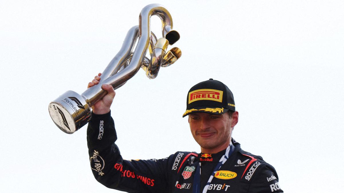 Max receives F1 World Championship trophy 2022: 'An exceptional