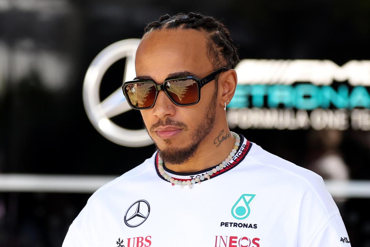  Lewis Hamilton of Mercedes. 