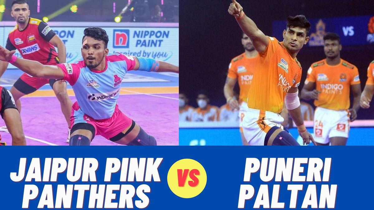 The players of Jaipur Pink Panthers and Puneri Paltan kabaddi team in  News Photo - Getty Images