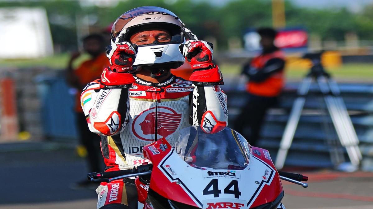 MRF National Motorcycle Racing C’ship: Anish Shetty clinches 201-300cc title